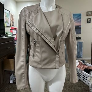 Cream colored BLANKNYC Bomber Jacket size S